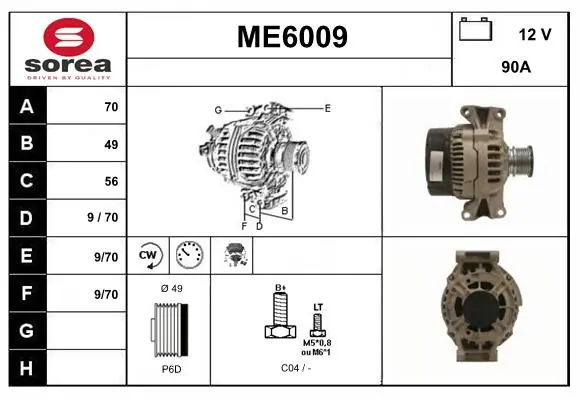 SERA generátor - ME6009 - TothCarparts