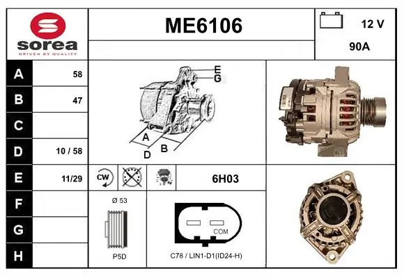 SERA generátor - ME6106 - TothCarparts
