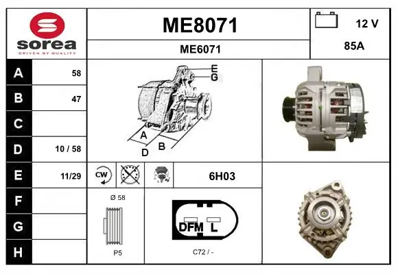 SNRA generátor - ME8071 - TothCarparts