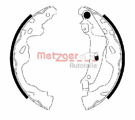 METZGER AUTOTEILE fékpofakészlet - MG 209 - TothCarparts