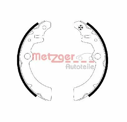 METZGER AUTOTEILE fékpofakészlet - MG 707 - TothCarparts