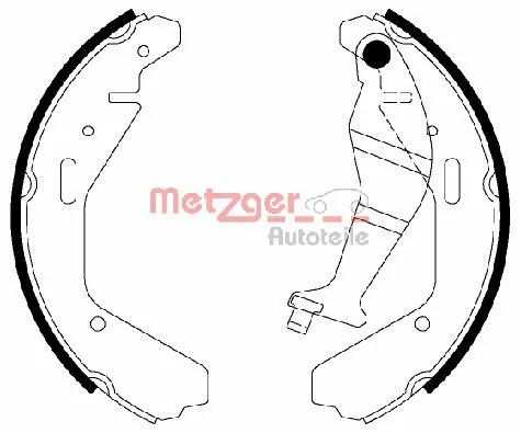 METZGER AUTOTEILE fékpofakészlet - MG 829 - TothCarparts