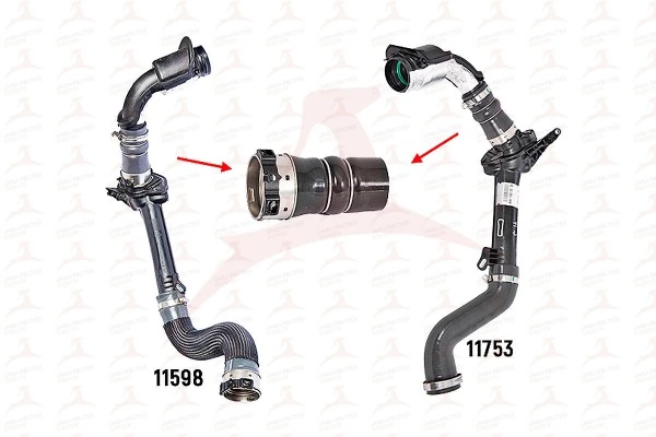 MEHA AUTOMOTIVE Töltőlevegő cső - MH52343 - TothCarparts