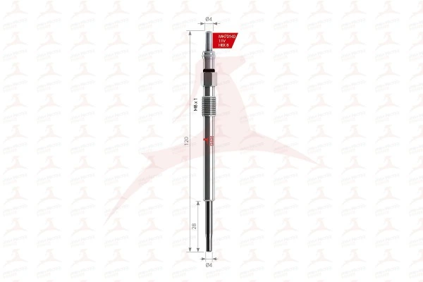 MEHA AUTOMOTIVE izzítógyertya - MH70140 - TothCarparts