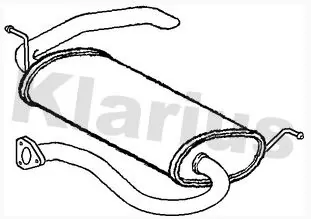 VEGAZ GmbH hátsó hangtompító - MIS-257 - TothCarparts