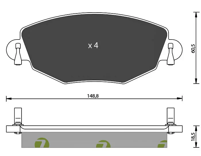 7 SEVEN PARTS fékbetétkészlet, tárcsafék - SVP20850 - TothCarparts