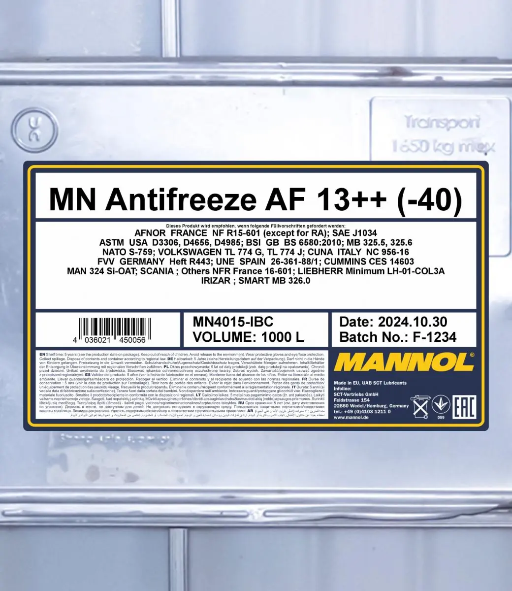SCT - MANNOL Fagyálló - MN4015-IBC - TothCarparts