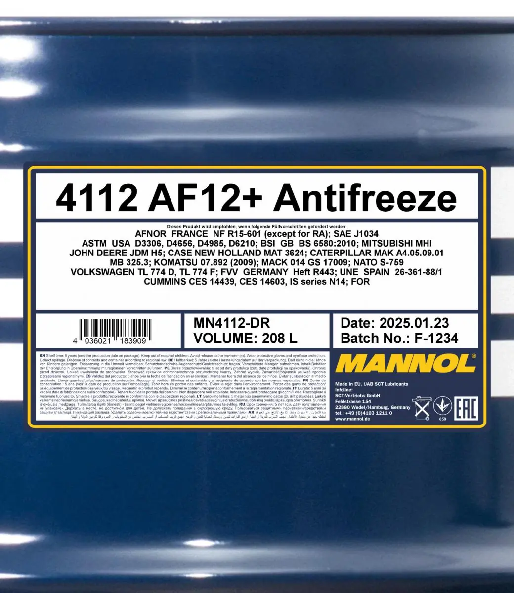 SCT - MANNOL Fagyálló - MN4112-DR - TothCarparts