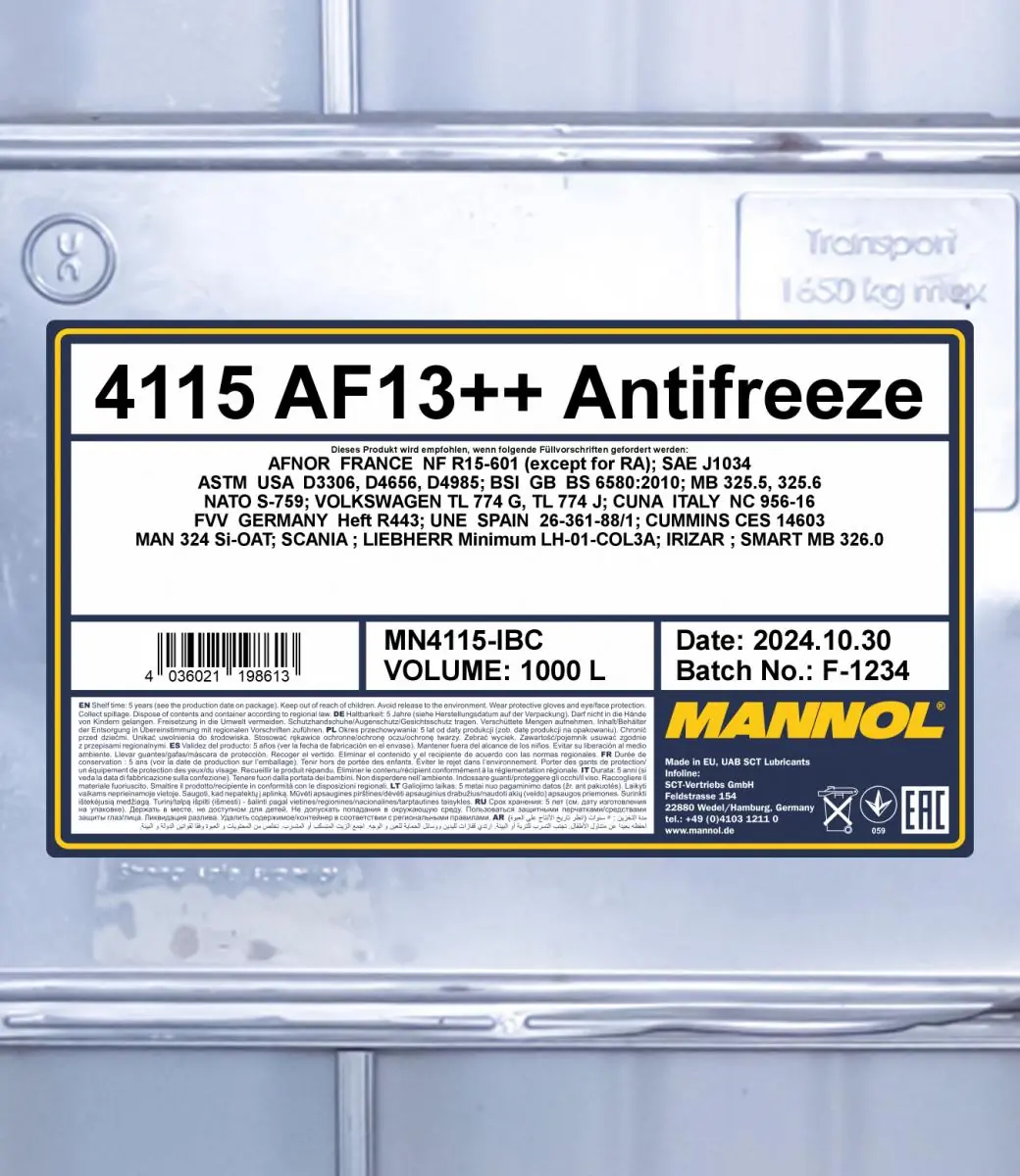 SCT - MANNOL Fagyálló - MN4115-IBC - TothCarparts