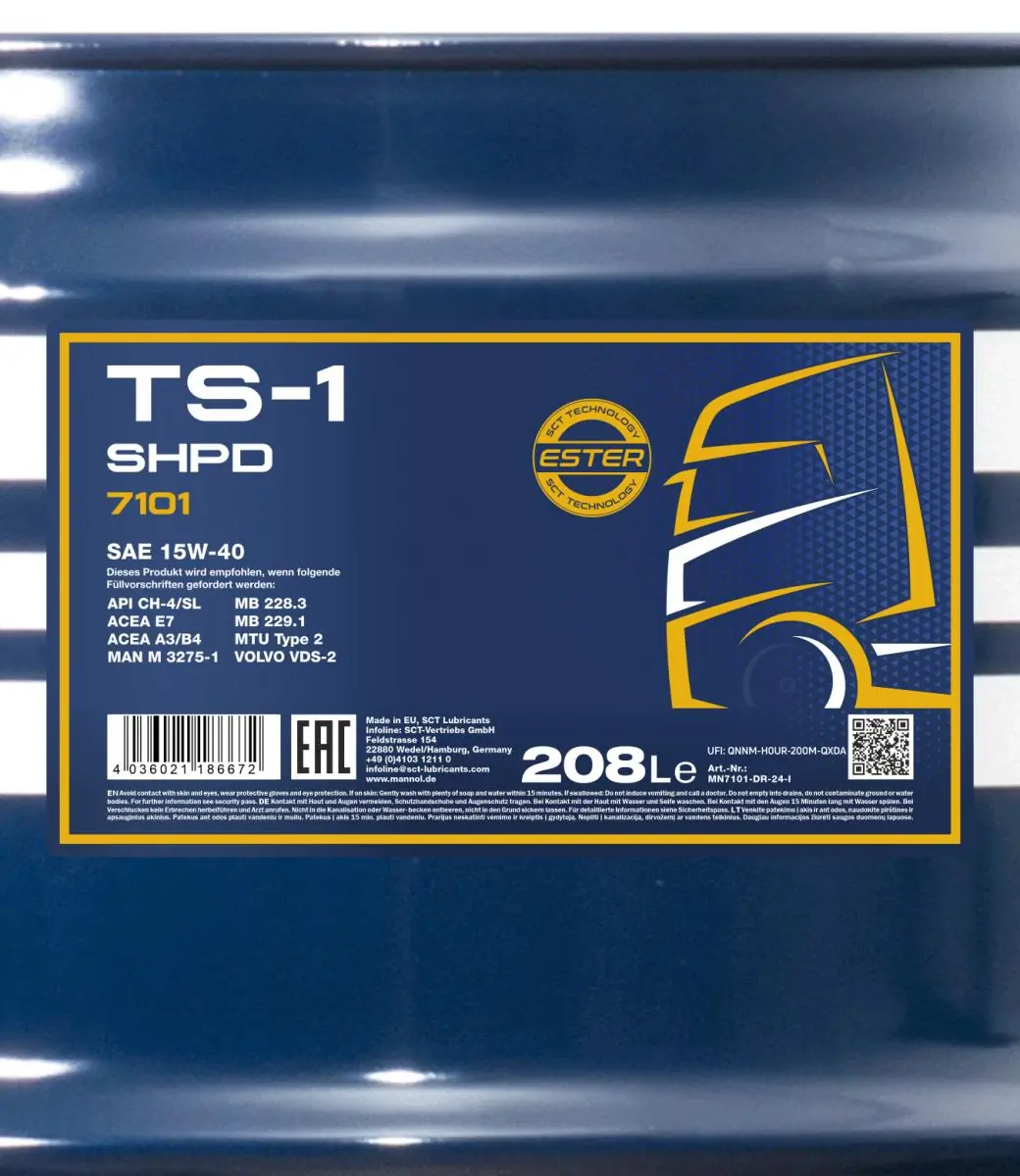 SCT - MANNOL motorolaj - MN7101-DR - TothCarparts
