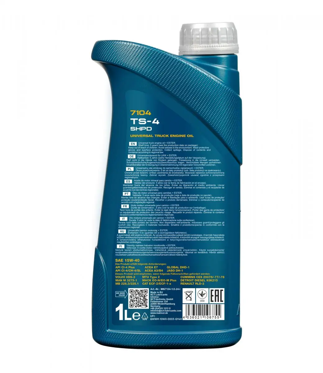 SCT - MANNOL motorolaj - MN7104-1 - TothCarparts