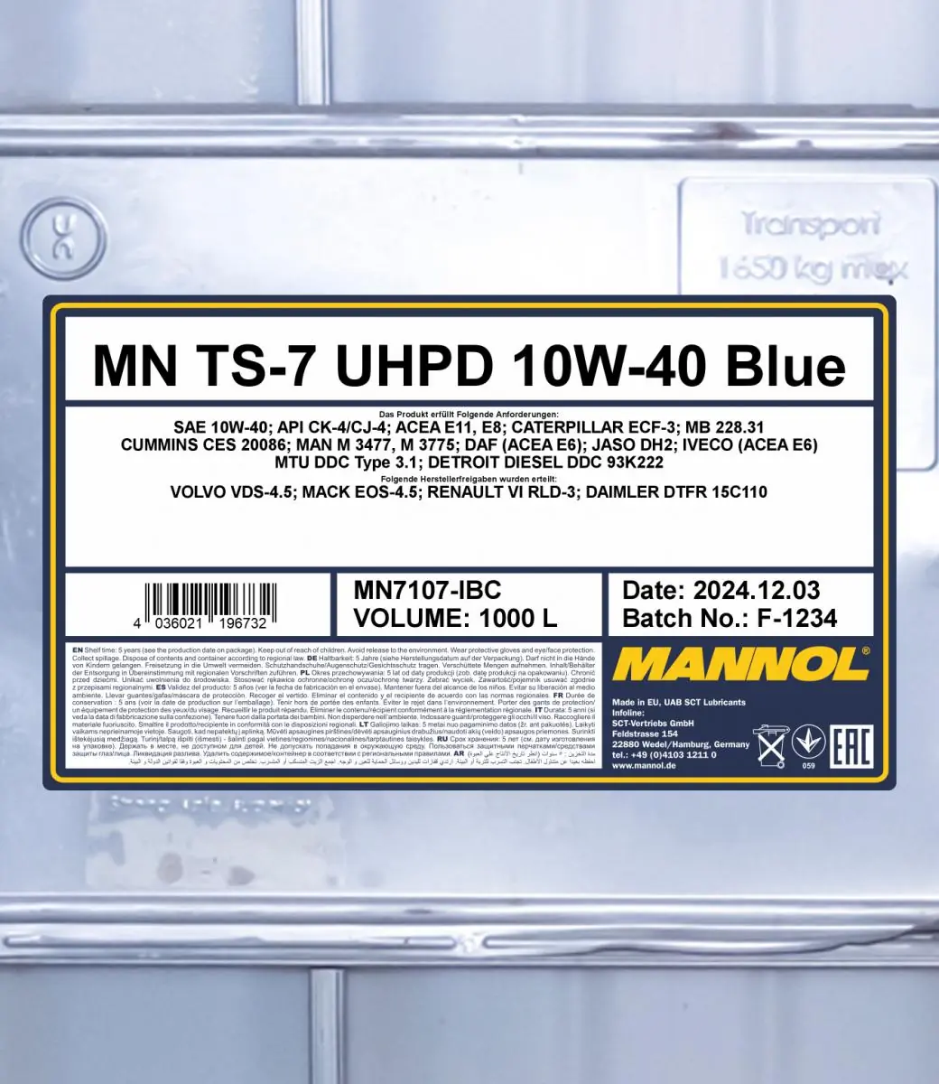 SCT - MANNOL motorolaj - MN7107-IBC - TothCarparts