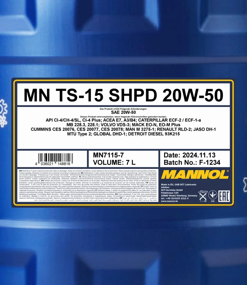 SCT - MANNOL motorolaj - MN7115-7 - TothCarparts