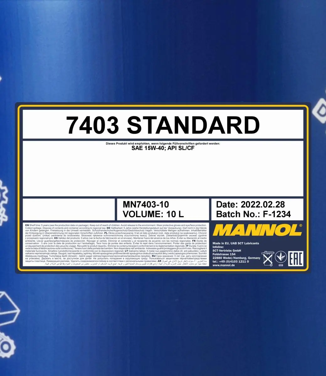 SCT - MANNOL motorolaj - MN7403-10 - TothCarparts