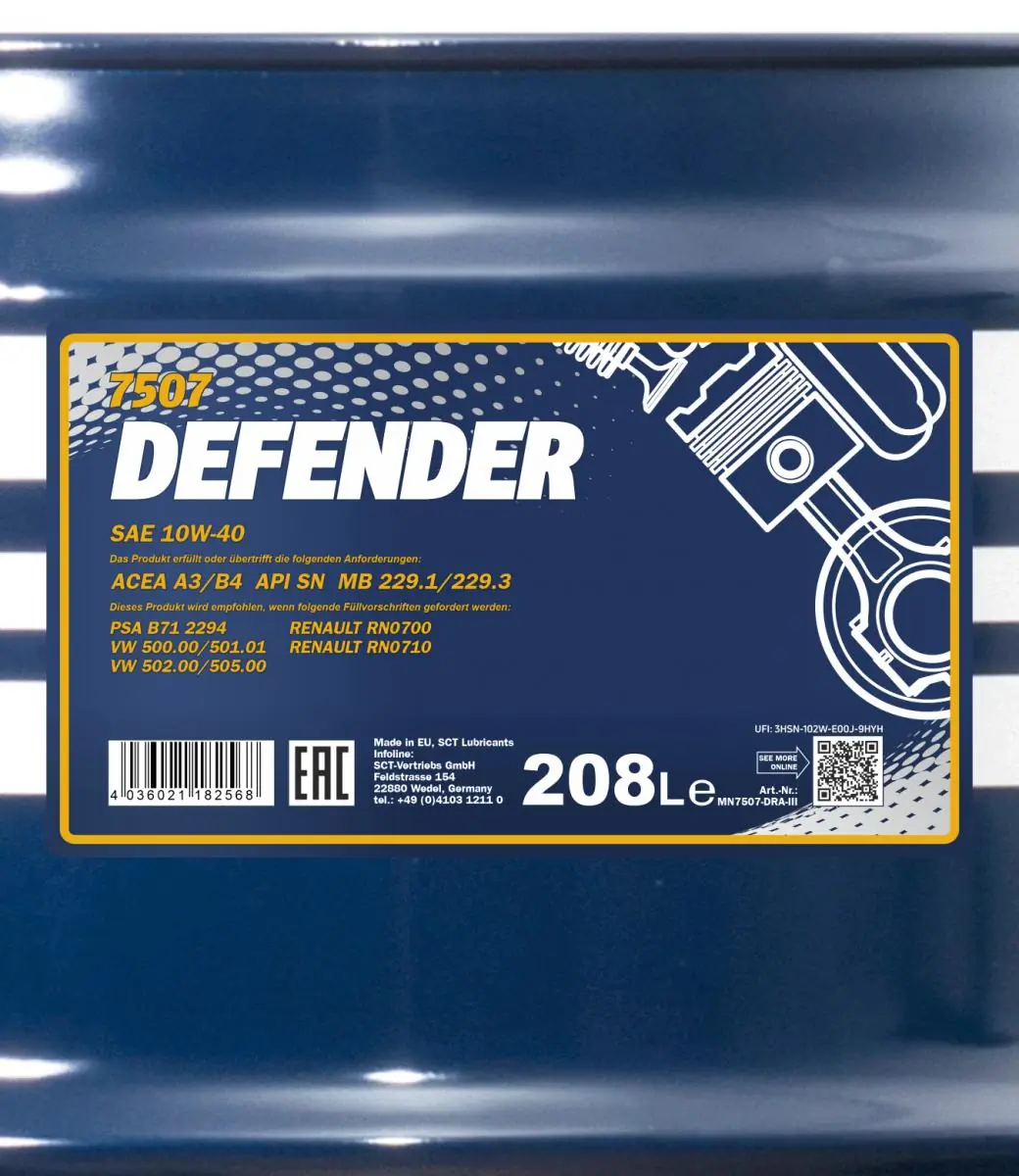 SCT - MANNOL motorolaj - MN7507-DR - TothCarparts