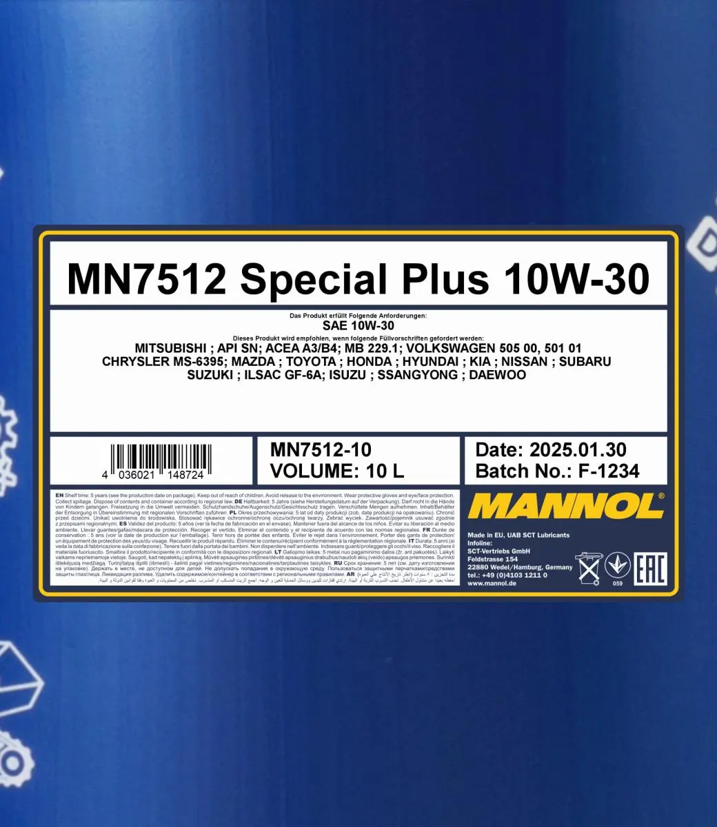 SCT - MANNOL motorolaj - MN7512-10 - TothCarparts