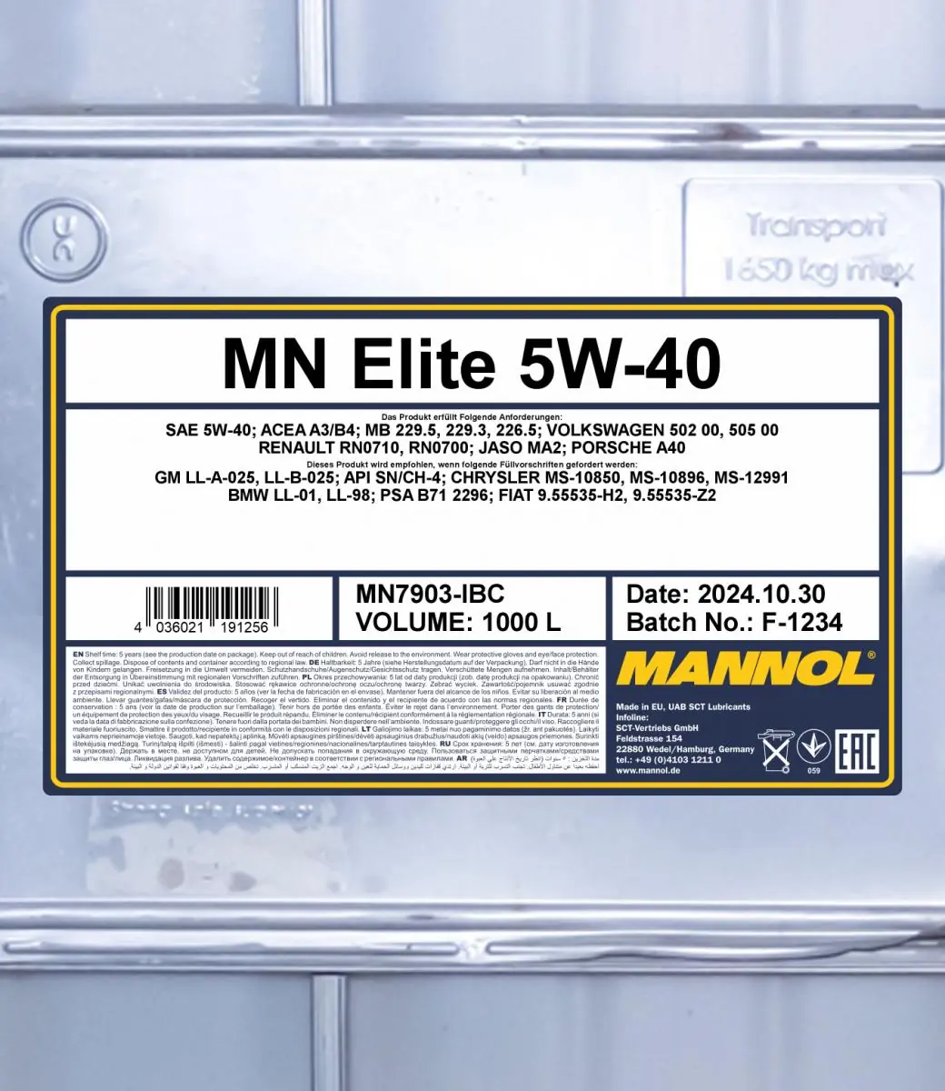 SCT - MANNOL motorolaj - MN7903-IBC - TothCarparts
