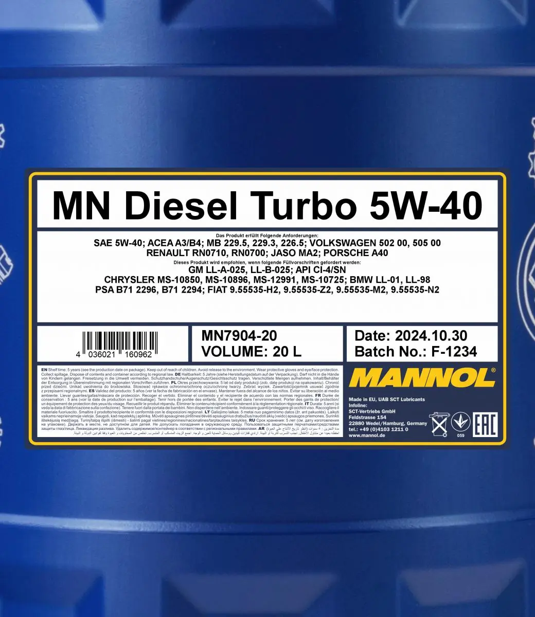 SCT - MANNOL motorolaj - MN7904-20 - TothCarparts