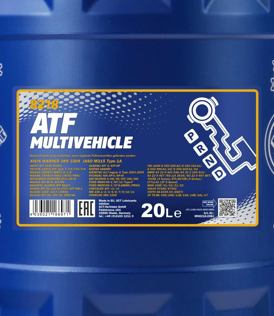 SCT - MANNOL Olaj, automata sebességváltó - MN8218-20 - TothCarparts