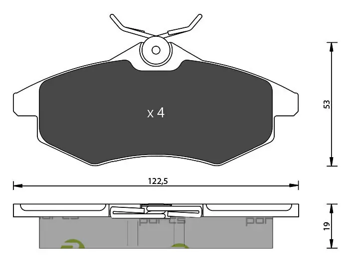 7 SEVEN PARTS fékbetétkészlet, tárcsafék - SVP22160 - TothCarparts