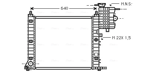 AVA Clever Choice hűtő, motorhűtés - MS2213 - TothCarparts