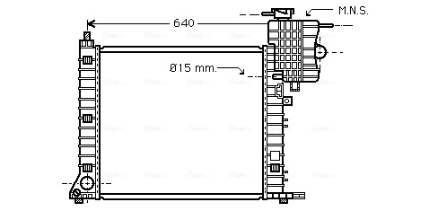 AVA Clever Choice hűtő, motorhűtés - MS2336 - TothCarparts