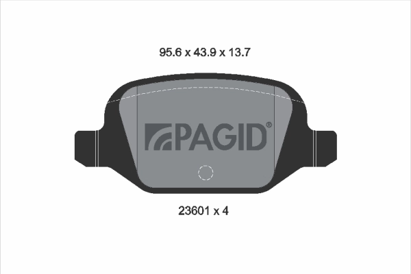 PAGID fékbetétkészlet, tárcsafék - T1260N - TothCarparts