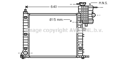 PRASCO hűtő, motorhűtés - MSA2264 - TothCarparts