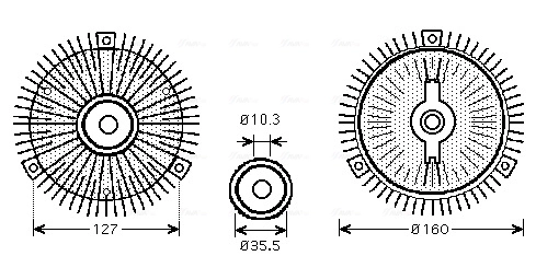 AVA Clever Choice kuplung, hűtőventilátor - MSC408 - TothCarparts
