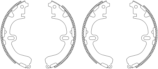 MINTEX fékpofakészlet - MSK192 - TothCarparts