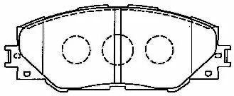 AISIN fékbetétkészlet, tárcsafék - A1N129 - TothCarparts