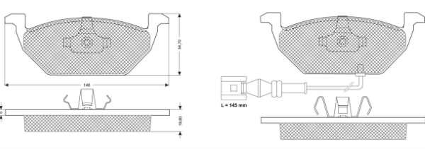 MTR fékbetétkészlet, tárcsafék - MT446 - TothCarparts
