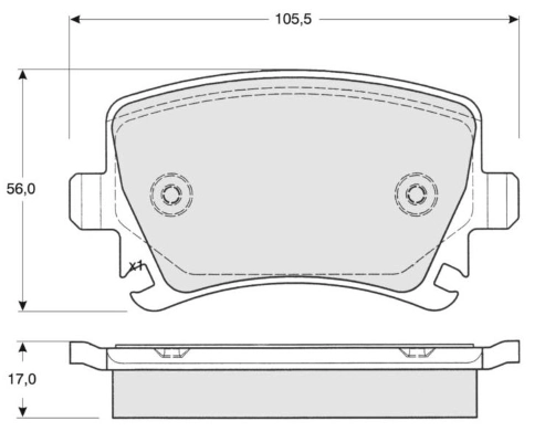 MTR fékbetétkészlet, tárcsafék - MT448 - TothCarparts