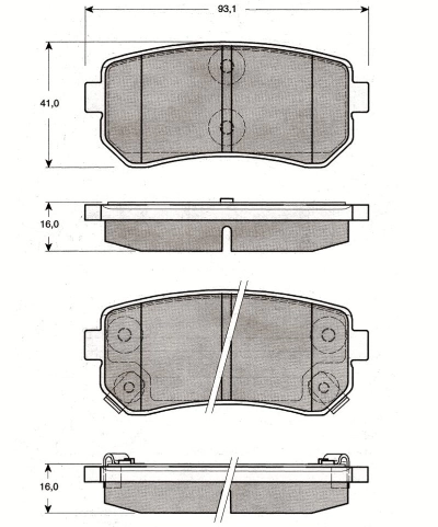 MTR fékbetétkészlet, tárcsafék - MT458 - TothCarparts