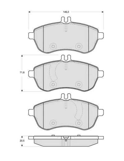 MTR fékbetétkészlet, tárcsafék - MT459 - TothCarparts