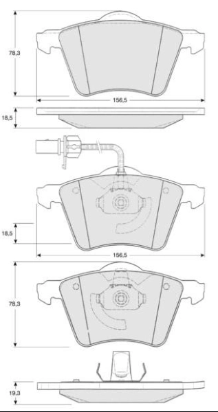 MTR fékbetétkészlet, tárcsafék - MT465 - TothCarparts