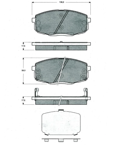 MTR fékbetétkészlet, tárcsafék - MT466 - TothCarparts