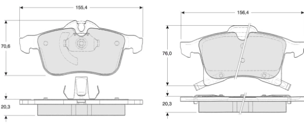 MTR fékbetétkészlet, tárcsafék - MT467 - TothCarparts