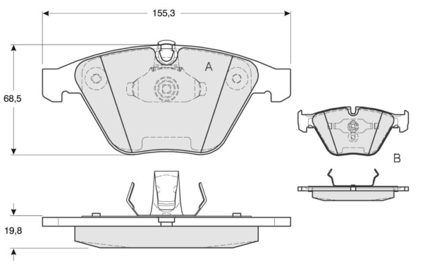 MTR fékbetétkészlet, tárcsafék - MT468 - TothCarparts