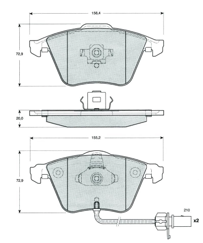 MTR fékbetétkészlet, tárcsafék - MT469 - TothCarparts