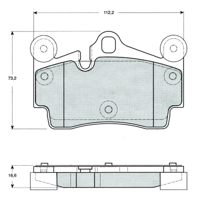 MTR fékbetétkészlet, tárcsafék - MT470 - TothCarparts