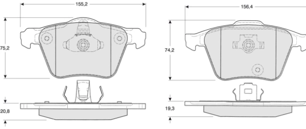 MTR fékbetétkészlet, tárcsafék - MT479 - TothCarparts