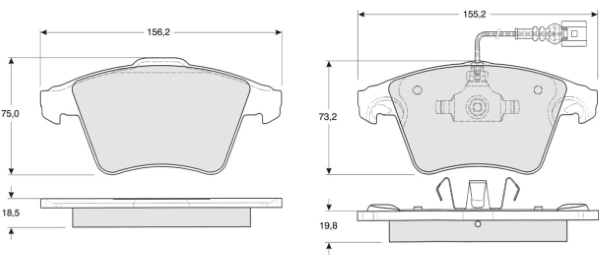 MTR fékbetétkészlet, tárcsafék - MT490 - TothCarparts