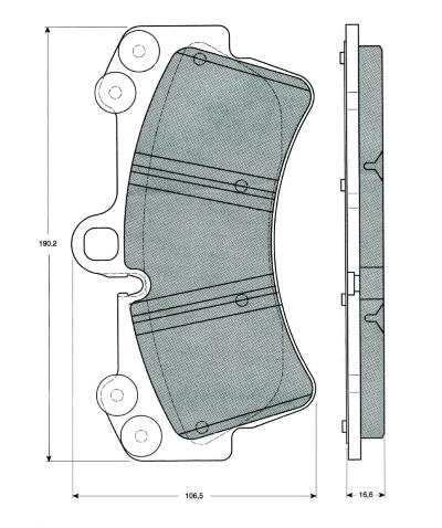 MTR fékbetétkészlet, tárcsafék - MT497 - TothCarparts