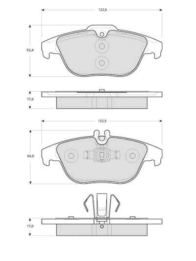 MTR fékbetétkészlet, tárcsafék - MT506 - TothCarparts