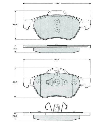 MTR fékbetétkészlet, tárcsafék - MT511 - TothCarparts