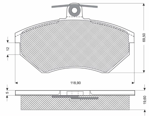 MTR fékbetétkészlet, tárcsafék - MT533 - TothCarparts