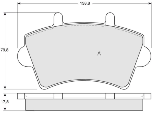 MTR fékbetétkészlet, tárcsafék - MT535 - TothCarparts