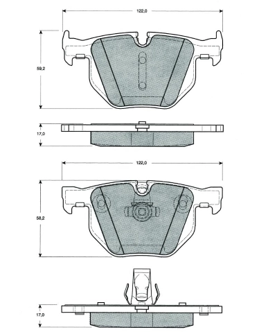 MTR fékbetétkészlet, tárcsafék - MT542 - TothCarparts
