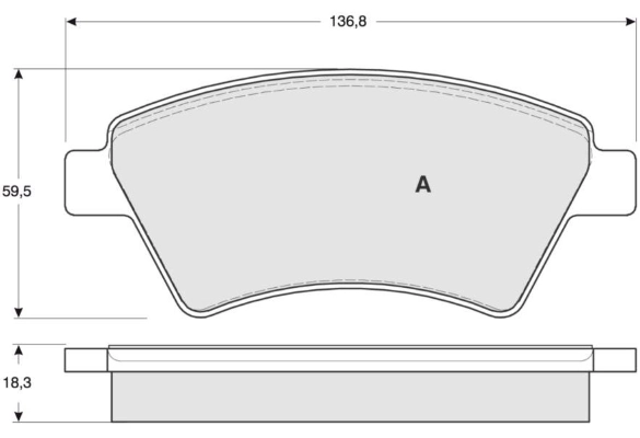 MTR fékbetétkészlet, tárcsafék - MT543 - TothCarparts